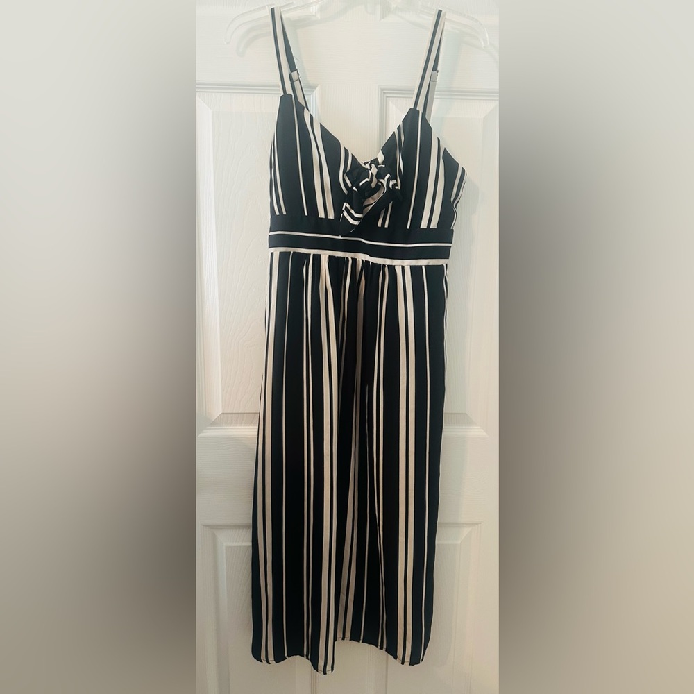 NWT: Xhilaration, Black & White Striped Sundress, Medium